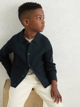 Children & Baby 9-13 yrs Button-Through Knitted Cardigan in Navy