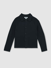 Children & Baby 13-14 yrs Button-Through Knitted Cardigan in Navy