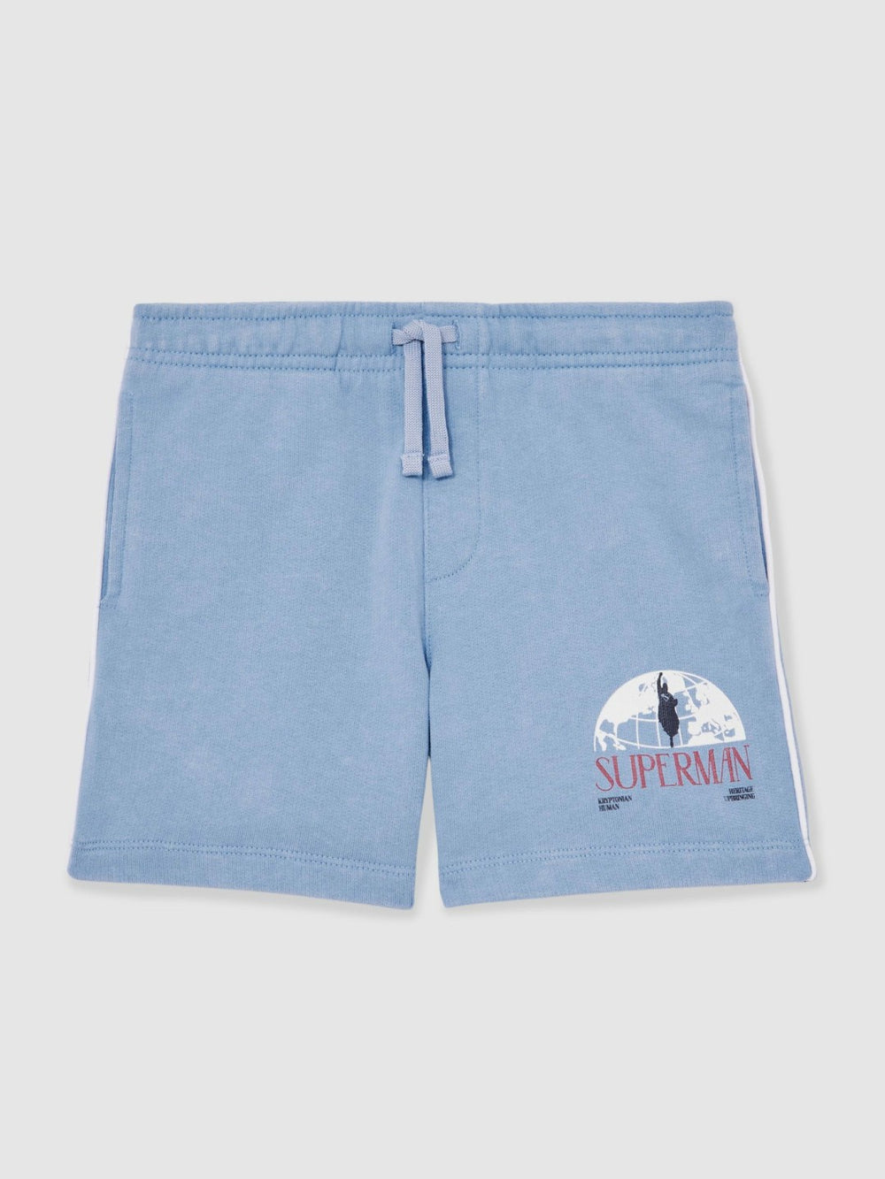 Children & Baby 13-14 yrs Superman Logo-Print Shorts in Light Blue