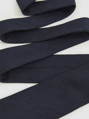 Men Silk Blend Textured Tie in Navy