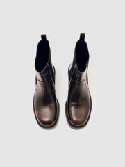 Women Leather Chelsea Boots in Brown