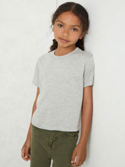 Children & Baby 9-13 yrs Cotton-Blend Crew-Neck T-Shirt in Grey Marl