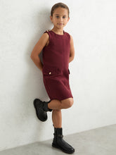 Children & Baby 9-13 yrs Button-Detail Sleeveless Shift Dress in Berry