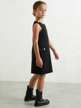 Children & Baby 13-14 yrs Button-Detail Sleeveless Shift Dress in Black