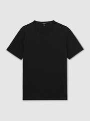 Men Airwater-Cotton Crew-Neck T-Shirt in Black