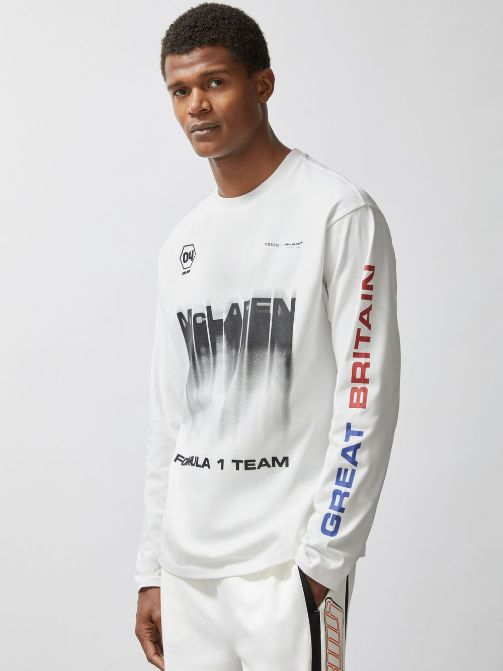 Men McLaren F1 Team British GP T-Shirt Unisex Fit in White