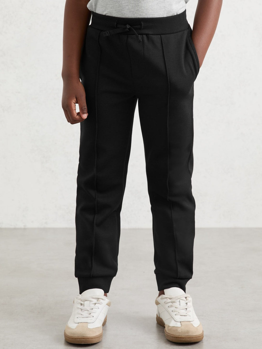 Children & Baby 9-13 yrs Interlock Drawstring Joggers in Black