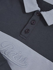 Children & Baby 3-9 yrs Cotton Logo-Embroidery Rugby Polo Shirt in Airforce Blue/Navy Blue
