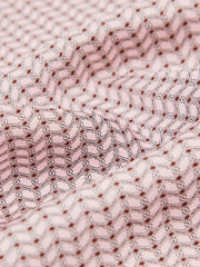 Men Geo Chain Detail Pocket Square in Soft Pink