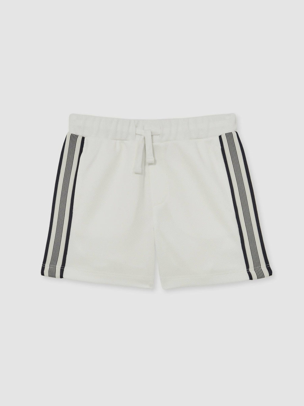 Children & Baby 13-14 yrs Side Stripe Textured Shorts in White