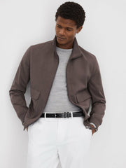Men Smooth Leather Belt in Black