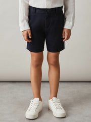 Children & Baby 3-9 yrs Cotton Chino Shorts with Stretch in Navy