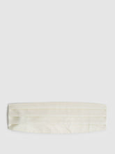 Men Silk Cummerbund in Ivory