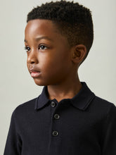 Children & Baby 9-14 yrs Merino Wool Polo Shirt in Navy