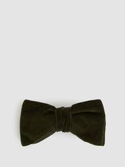 Men Velvet Bow Tie in Emerald