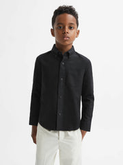 Children & Baby 3-9 yrs Button Down Oxford Shirt in Black