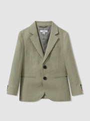 Children & Baby 9-13 yrs Linen Single Breasted Blazer in Apple