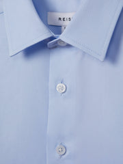 Children & Baby 3-9 yrs Slim Fit Cotton Shirt in Soft Blue