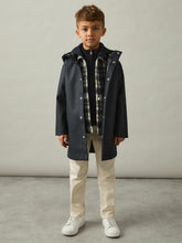 Children & Baby 3-9 yrs Water Repellent Hooded Coat in Navy