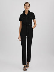 Women Good American Denim Jumpsuit in Black