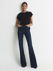 Women Cotton-jersey T-shirt in Black