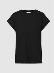 Women Cotton-jersey T-shirt in Black