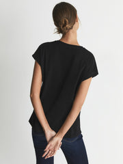 Women Cotton-jersey T-shirt in Black