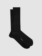 Men Ribbed Socks in Black