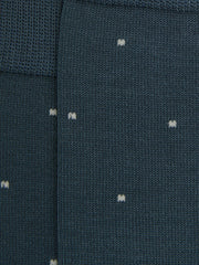 Men Polka Dot Socks in Airforce Blue