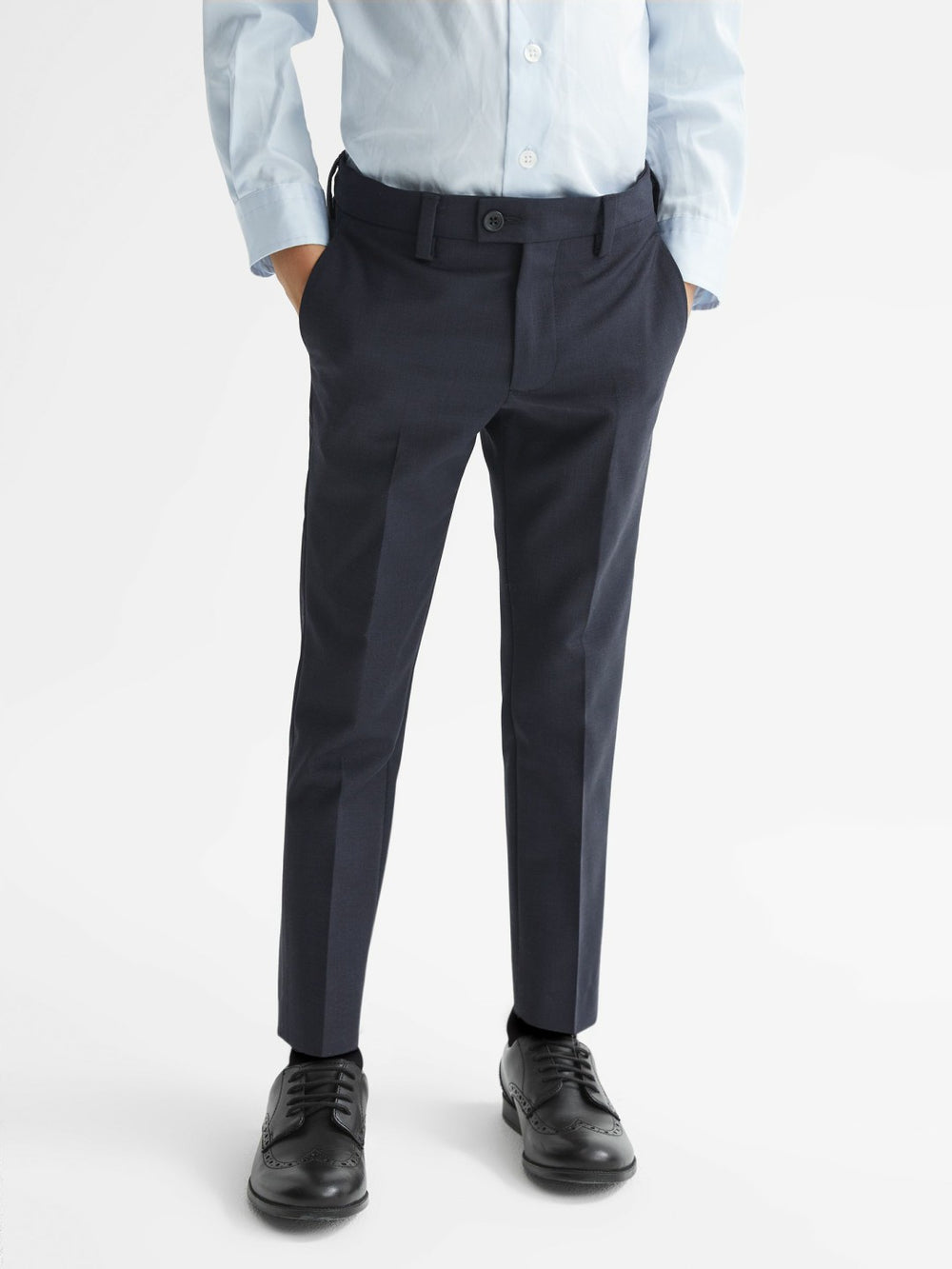 Children & Baby 4-9 yrs Wool-Blend Suit Trousers in Navy