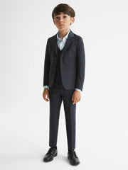 Children & Baby 4-9 yrs Wool-Blend Suit Trousers in Navy