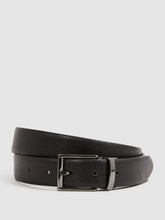 Men Reversible Leather Belt in Black/Brown