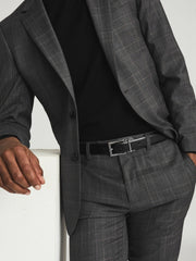 Men Reversible Leather Belt in Black/Brown