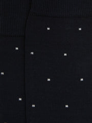 Men Polka Dot Socks in Navy