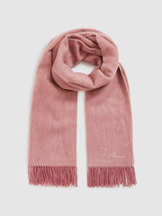 Women Wool-Cashmere Scarf in Blush