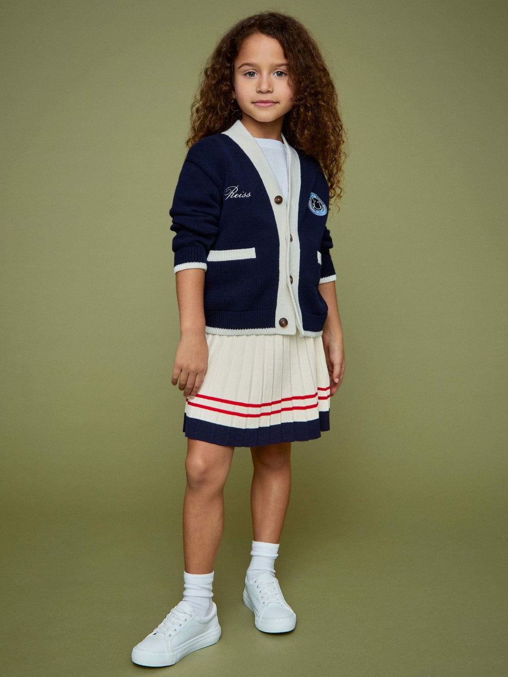 Children & Baby 4-9 yrs SmileyWorld Tennis Skirt in Off White
