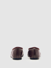 Women Nappa Leather Ballet Flats in Oxblood
