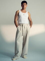 Men | Tom Daley Cotton Lover Vest with Stretch in White