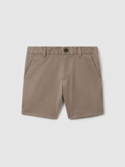 Children & Baby 3-9 yrs Cotton Chino Shorts with Stretch in Stone