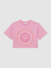 Children & Baby 9-13 yrs SmileyWorld | Sun-Print T-Shirt in Pink