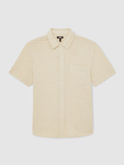 Men Paige Carillo Short Sleeve Shirt in Cream