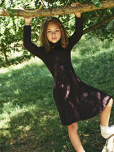 Children & Baby 9-13 yrs Rib-Knit Roll-Neck Belted Dress in Chocolate