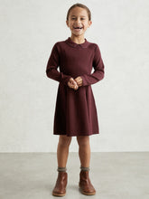 Children & Baby 9-13 yrs Embellished Collar Knitted Dress in Berry