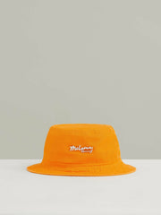 Men Unisex Fit McLaren Racing Cotton Bucket Hat in Papaya Orange