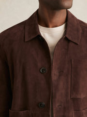 Men Jacket in Chocolate Brown