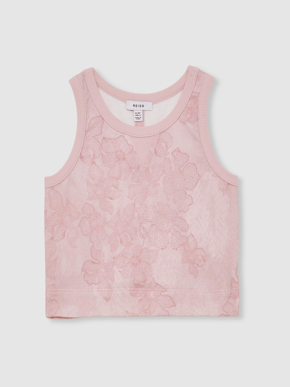 Children & Baby 13-14 yrs Cotton Floral Vest and Joggers Set in Pink Print