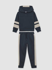 Children & Baby Cotton-Blend Joggers and Hoodie Set in Navy