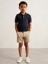 Children & Baby 3-9 yrs Stitch-Detail Press-Stud Polo Shirt in Navy Blue