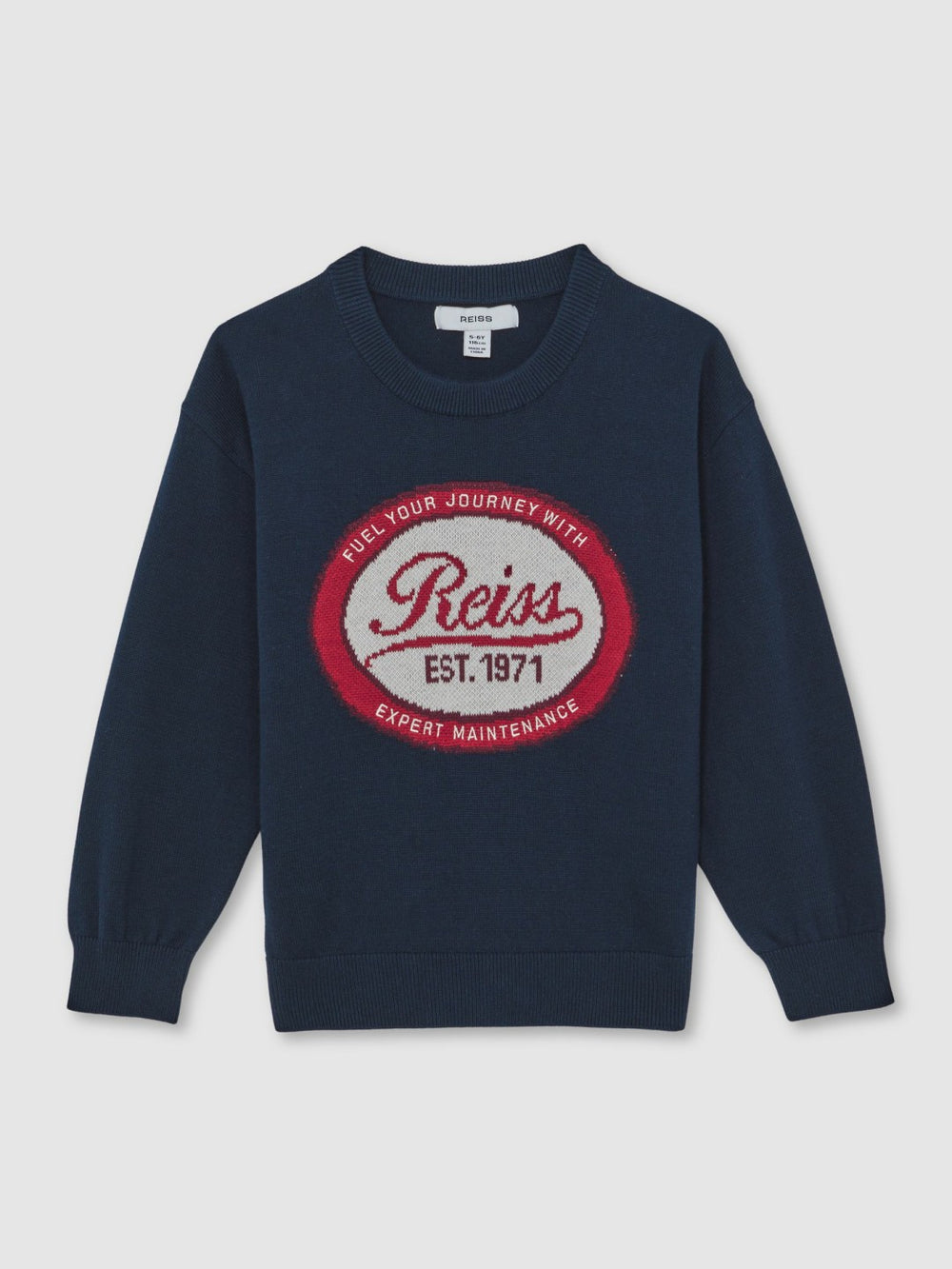 Children & Baby 13-14 yrs Cotton Motor Cars Logo Jumper in Navy