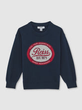 Children & Baby 13-14 yrs Cotton Motor Cars Logo Jumper in Navy